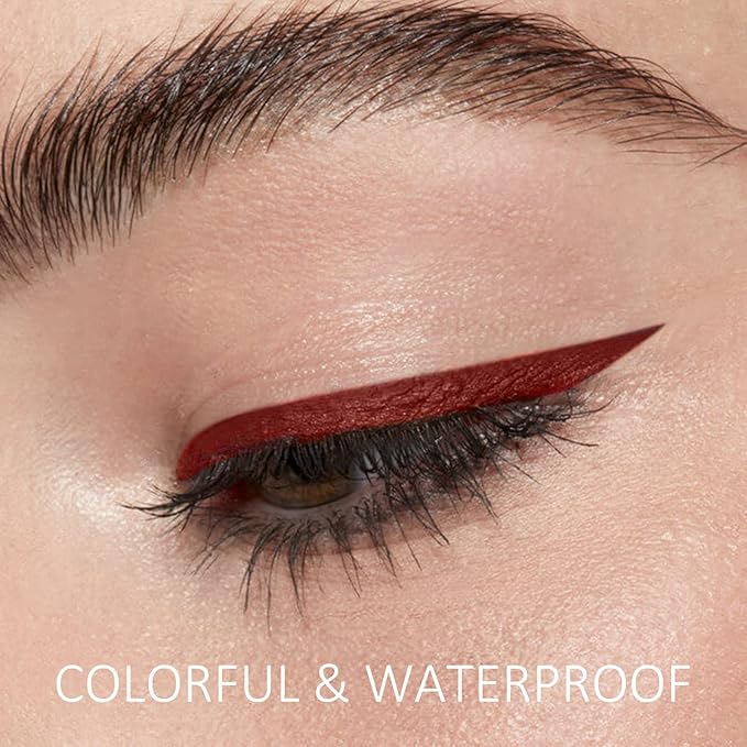 Boobeen 2pcs Liquid Eyeliner Pen, Matte Eye Liner with Precision Tip, Long Lasting Eyeliner Pencil for Bold Eye Makeup, Glides on Smoothly