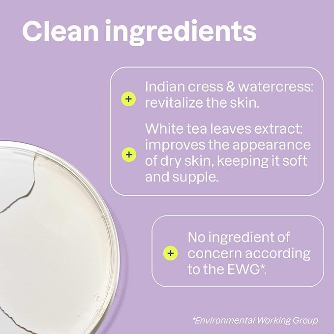 ATTITUDE Body Lotion, EWG Verified Moisturizer, Vegan Skin Care Products, Non-Greasy, Hydrating for Dry Skin, Cruelty Free, Moisturizing, White Tea Leaves, 16 Fl Oz