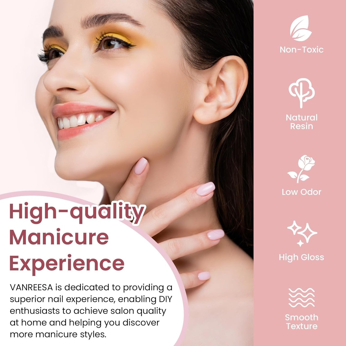 VANREESA 42 Pcs Gel Nail Polish Kit with U V Light 24 Colors Gel Polish Nail Kit Base Coat Glossy & Matte Top Coat Complete Nail Kit with Manicure Tools Gifts for Women Girls