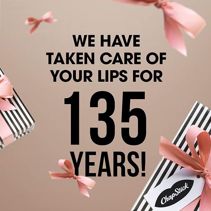 ChapStick Lip Care, Classic Strawberry 12-Count – Bulk Lip Balm, Fruity & Sweet, 0.15 Oz Ea