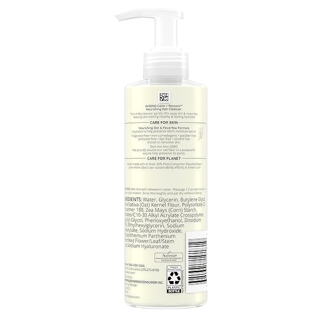 Aveeno Calm and Restore Nourishing Oat Cleanser - 7.8 fl oz