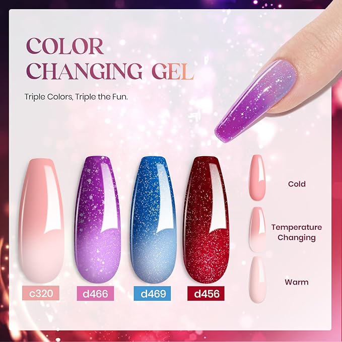 Beetles Halloween Gel Polish Set 39Pcs Red Burgundy Blue Green Nude Pink Purple Gel Nail Polish with Base Matte Glossy Top Coat for Manicure Lovers DIY at Home Gift for Women Enchanted Jewelry
