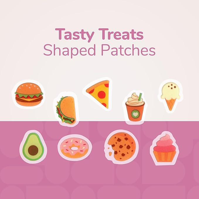 BioSwiss Tasty Treats Pimple Patches, Hydrocolloid Acne Patch for Zits and Blemishes, Face and Skin Stickers, 144 Count