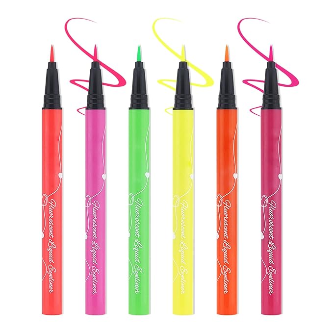 6 PCS Eyeliner Pencils,Professional Long Lasting Waterproof Makeup Pencils,Highly Pigmented Inner Corner Eye Highlighter Eyeliner Pencil Eye Liner Pen Sets for Women