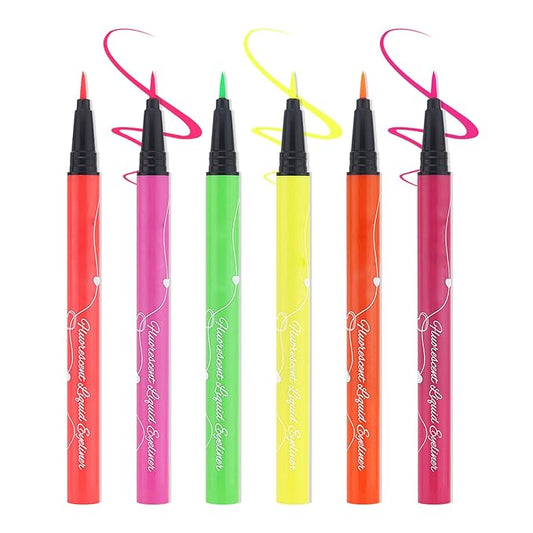 6 PCS Eyeliner Pencils,Professional Long Lasting Waterproof Makeup Pencils,Highly Pigmented Inner Corner Eye Highlighter Eyeliner Pencil Eye Liner Pen Sets for Women