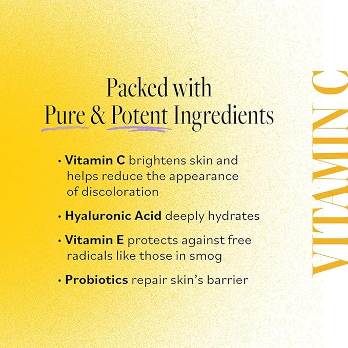 DERMA E Vitamin C Concentrated Serum with Hyaluronic Acid, Vitamin E & Aloe, All Natural, Antioxidant-Rich Concentrated Facial Serum – Firming and Brightening Vitamin C Face Serum, 2oz