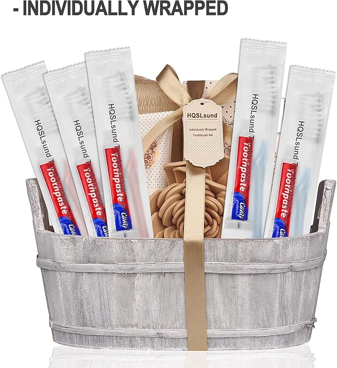 30 pcs Disposable Toothbrushes with Toothpaste Individually Wrapped 2 Colors Bulk Toothbrush and Toothpaste 10g for Homeless,Shelter,AirBnb,Hotel
