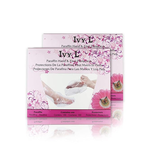 200 Counts - Ivy L Paraffin Hand & Foot Glove Bag Protectors Wax Works Thermal Mitt Liner Professional Cozy Liners Hand or Foot 15 x 10 Inches