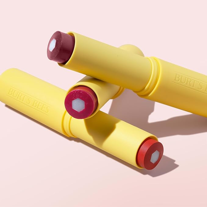 Burt’s Bees Tinted Boosted Balm, Cheeky Cherry, Hydrating Tinted Lip Balm with Vitamin C, E, and F Core, 24 Hour Lip Moisturizer with Responsibly Sourced Beeswax, 100% Natural Origin, 1 Count, 0.16oz