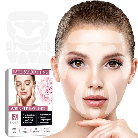 Advanced Facial Anti Wrinkle Patches: Face and Forehead Wrinkle Patches Whole Face Wrinkle Patches to Reduce Fine Wrinkles Frown and Smile Lines for Women and Men Overnight