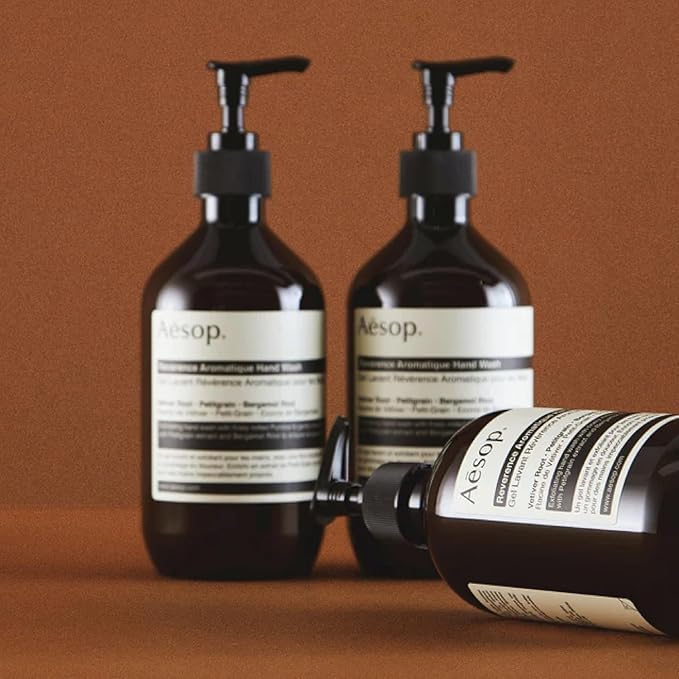 Aesop Reverence Aromatique Hand Wash & Hand Balm Set | Exfoliating Hand Wash and Skin Softening Hand Balm | 16.9oz & 2.4oz