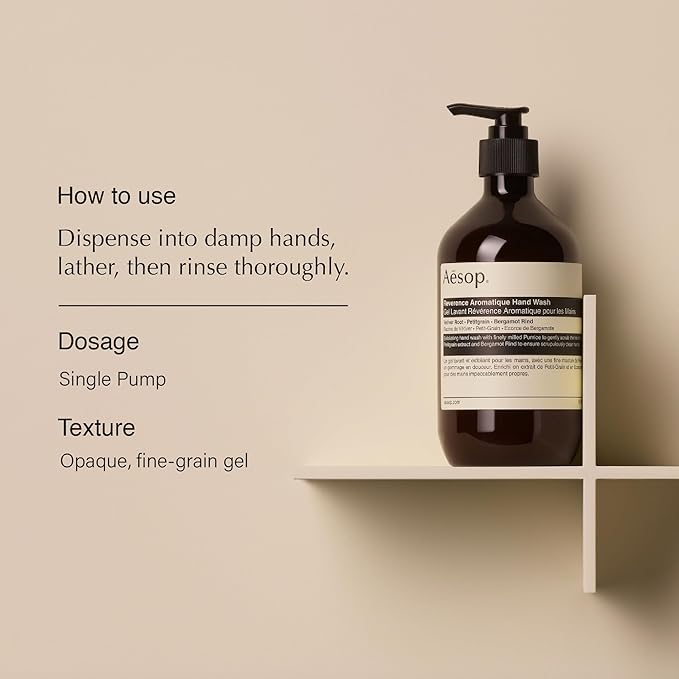 Aesop Reverence Aromatique Hand Wash + Refill | Gentle Exfoliating Hand Wash with Botanical Extracts And Finely Milled Pumice | 16.9oz / 500 mL (Pack of 2)