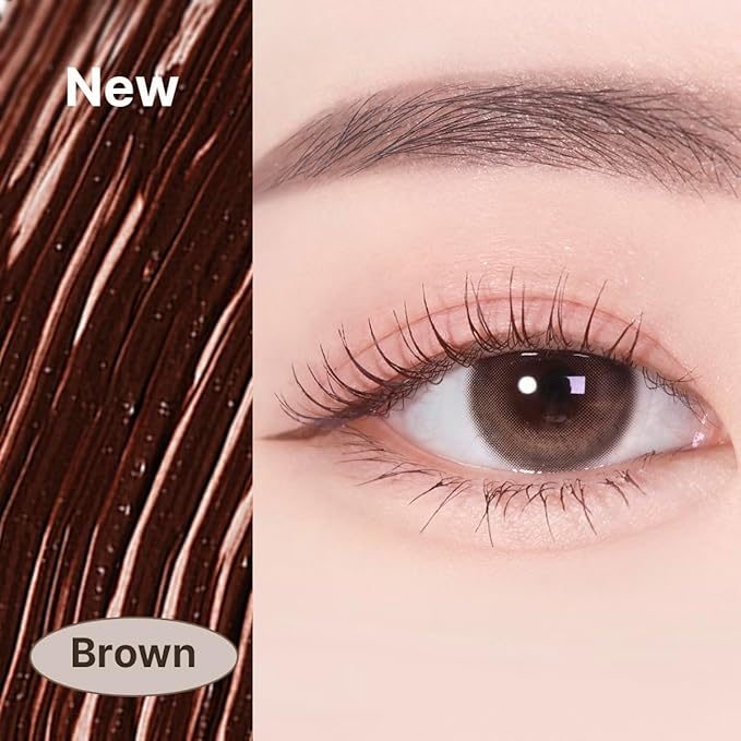 HEIMISH Dailism Smudge Stop Mascara, Volumizing & Lengthening, Long-lasting, Waterproof, Smudge-proof, Non-Clumping, Washable Cleansing Korean Mascara, 0.32oz/9g - Brown Volume