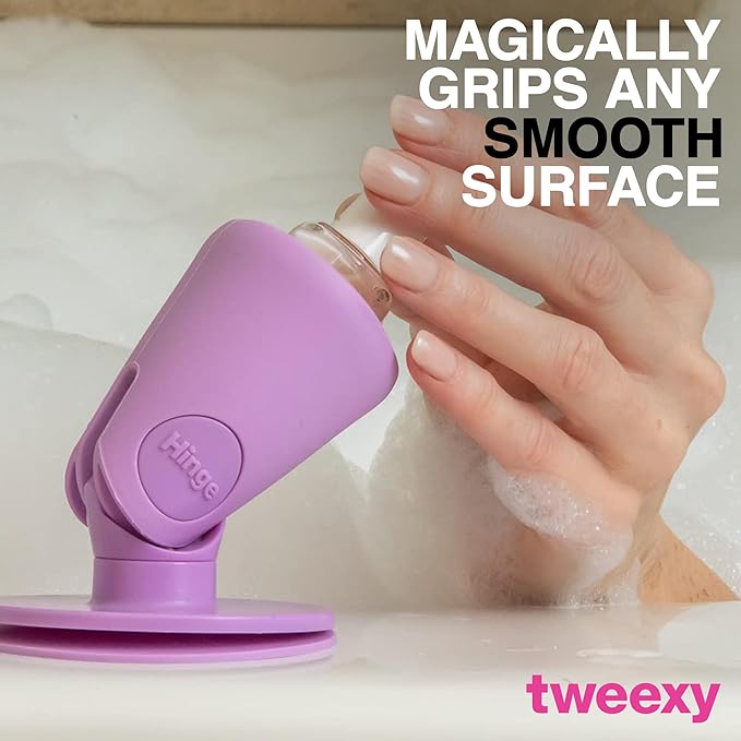 Tweexy Anti-Spill Nail Polish Bottle Holder Stand With Tilted Smartgrip Suction - For Fingernail Painting and Nail Art