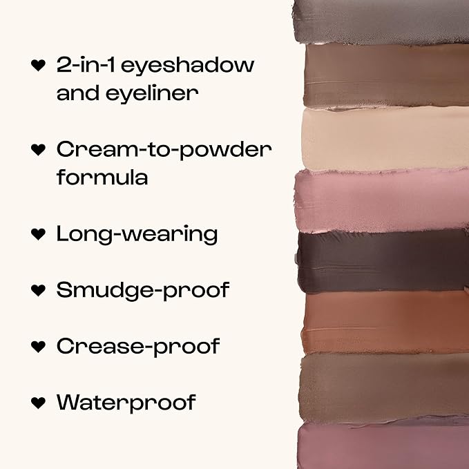 ALLEYOOP 11th Hour Waterproof Cream Eyeshadow Stick – Long-Lasting Eye Shadow Pencil & Eyeliner, Cream to Powder Stick & Highlighter – Smudge-Proof Eyeshadow Matte, Cinnamon Spice Matte