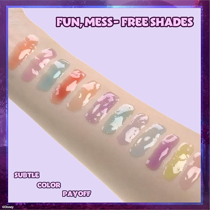 Disney Frozen 12 Piece Plant Based Lip Gloss, Girls Party Favors, First Makeup Set for Girl, Perfect for Parties, Sleepovers, and Birthday Gifts, Elsa and Anna, Ages 3+, by Townley Girl