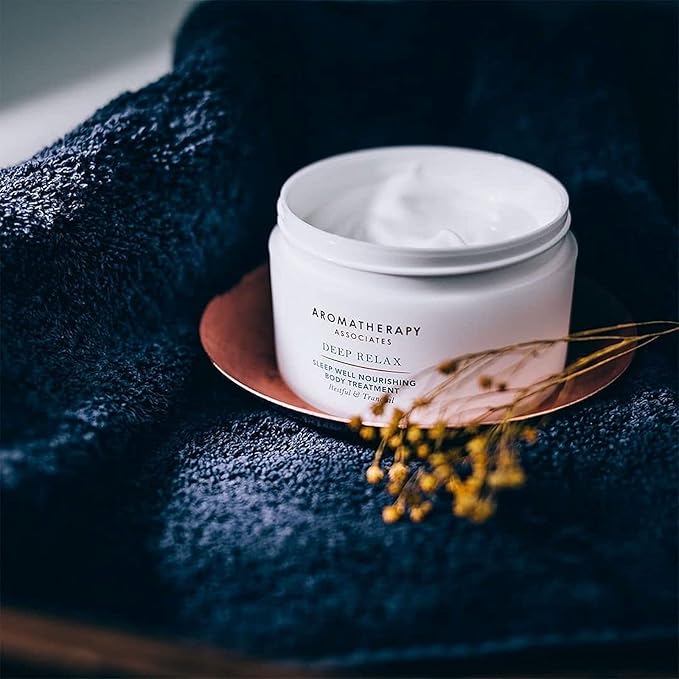 Aromatherapy Associates Deep Relax Body Treatment. Nourishing Body Cream for Soothed and Supple Skin. Made with Vetivert, Chamomile and Sandalwood Essential Oils (6.76 oz)