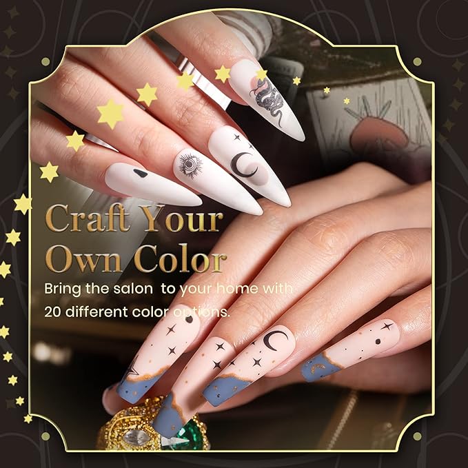 Beetles Fall Gel Nail Polish Kit with Base Top Coat, Neutral Nude Brown Pink Grey Green White Black Glitters Gel Polish Set Soak off UV Led Nail Art Winter Manicure Gift for Women
