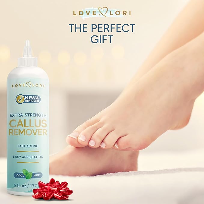 Callus Remover for Feet (Extra Strength) Professional Foot Scrubber Trimmer Dead Skin Callus Gel - Pedicure Tools for Feet Spa Essential, 6oz