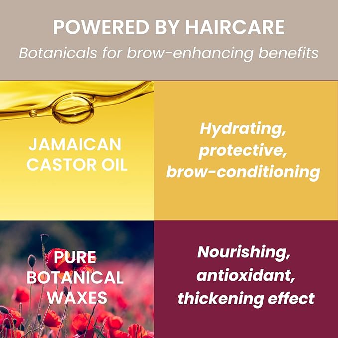 True + Luscious Brow Definer Pencil - Pomade & Powder Combo With Organic Castor Oil - Fills, Shapes Eyebrows - Waterproof - Deep Brunette
