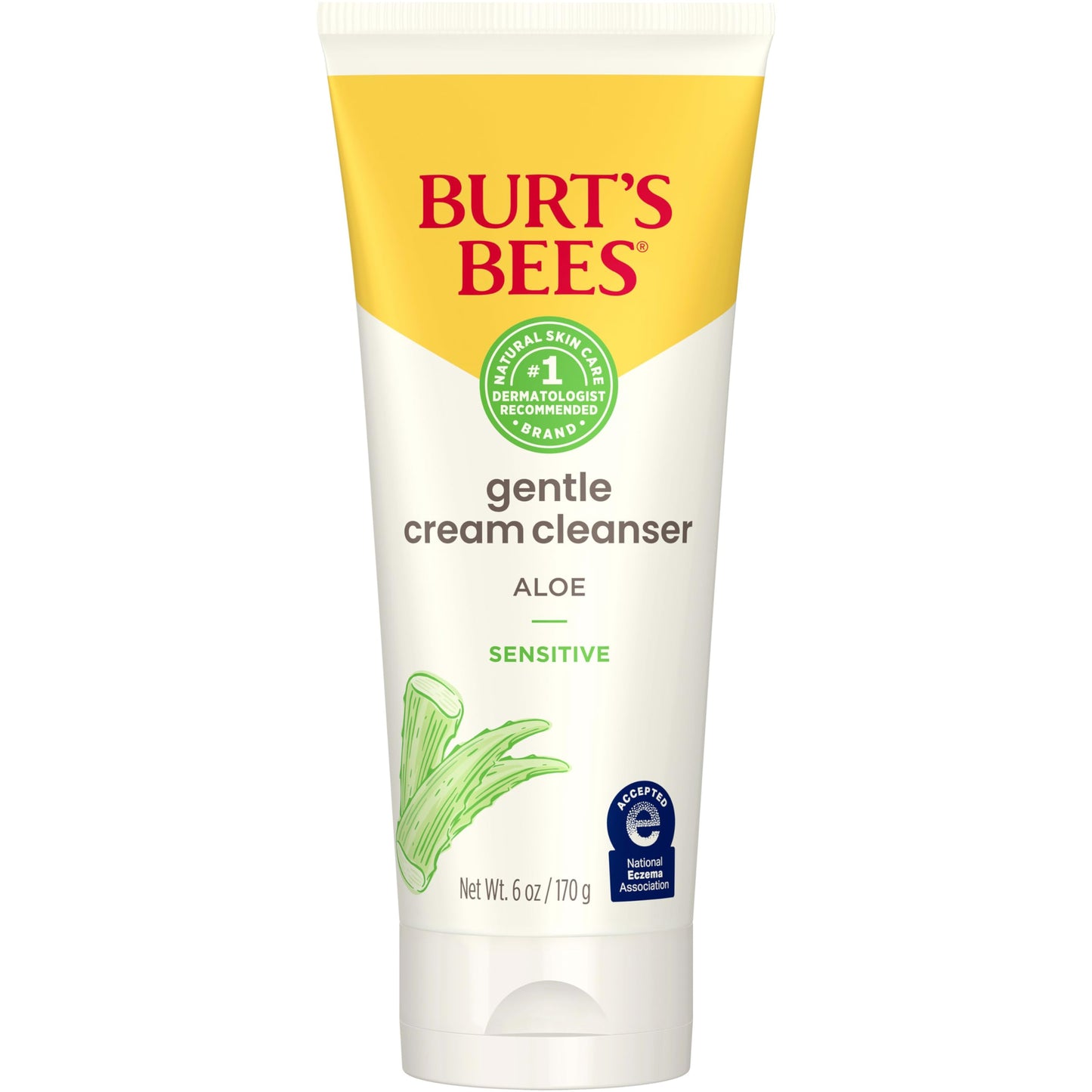 Burt's Bees Back To School Dorm Essentials, Calming Night Cream, With Aloe and Rice Milk, Face Moisturizer For Sensitive Skin, 98.8 Percent Natural Origin, 1.8 oz. Tub