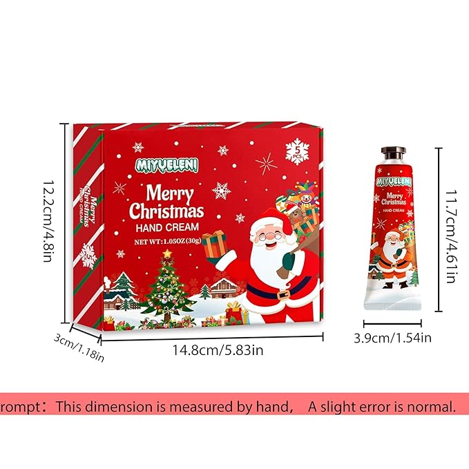 5 Pack Christmas Hand Lotion Gifts Set，Moisturizing Hand Cream for Women, Moms & Coworkers，Mini Travel Size Holiday Gifts, Stocking Stuffers & Bulk Gifts for Christmas Appreciation 30ml
