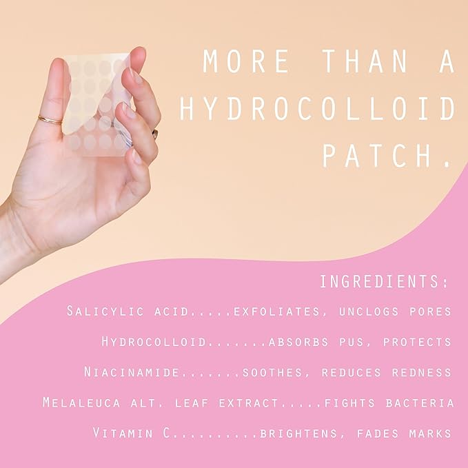 Dot Pimple Zit Patches for Face – Dermatologist Recommended & Ranked 1 for Most Effective Blemish Support – All Natural Hydrocolloid Acne Stickers with Vitamin C & Salicylic Acid (10 mm, 120 ct)