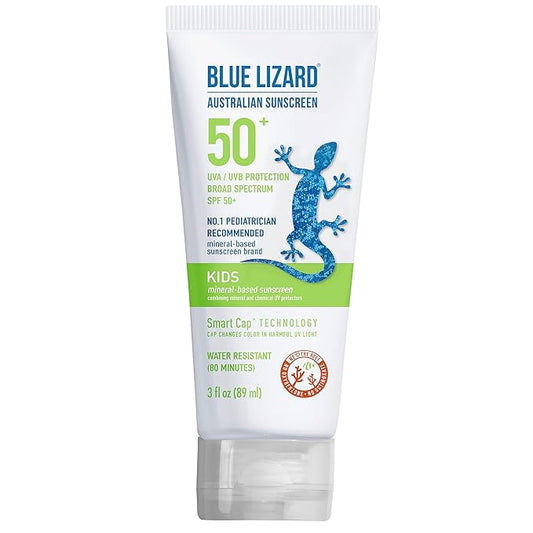BLUE LIZARD Kids Mineral-Based Sunscreen Lotion - SPF 50+ - 3 oz