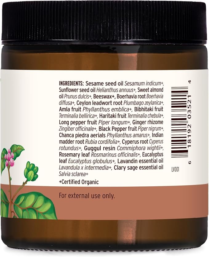 Banyan Botanicals Trim Balm - Certified Organic, 4 oz - Chitrak and Guggulu Increases Metabolism