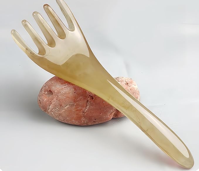 3 Pack Manual Head Massager for Scalp & Neck Relaxation - Resin Hair Massage Comb for Stress Relief, Lymphatic Massage, Handheld Ergonomic Scalp Comb by ENBRWAS