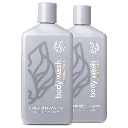 Black Wolf 2-Pack Moisturizing Body Wash Bundle - Mens Hydrating Bodywash for Dry, Dehydrated, & Sensitive Skin - Hyaluronic Acid, Aloe Vera, & Jojoba Oil Body Cleanser Help Remove Oil & Dirt
