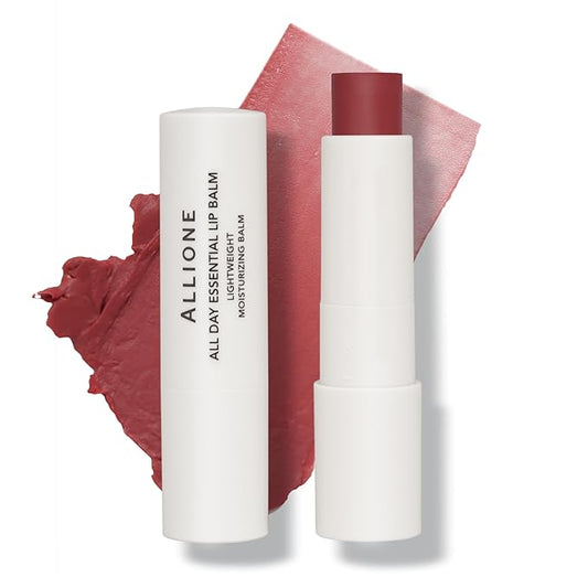 All Day Essential Tinted Lip Balm 04 Allure Rose | Natural Gloss Finish, Moisturizing Lip Care, Deep Nourishing Plant-Based Chapstick, Hydrating Lip Butter for Dry Cracked Chapped Lips
