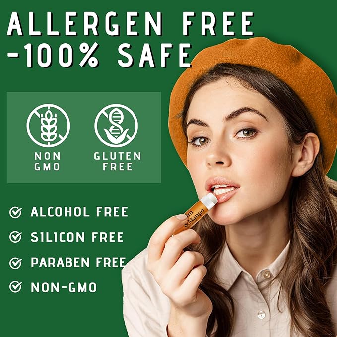 39 Pack Natural Lip Balm Set, 12 Flavored Moisturising & Soothing Lip Balms Bulk Gifts for Women Stocking Stuffers Party Favors (4.2g/0.15oz)