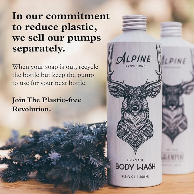 Alpine Provisions Rosemary & Mint Shampoo - Naturally Repair, Cleanse, and Hydrate with Essential Oils, Jojoba, Aloe Vera - Vegan, Sulfate & Plastic Free - Plant-Based Hair Care 16.9 FL Oz