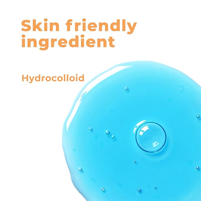 Chin Pimple Patches (12 Pack), Remove Chin Acne Overnight with Large Hydrocolloid Acne Patches For Blemishes on Chin, Cheek, Forehead