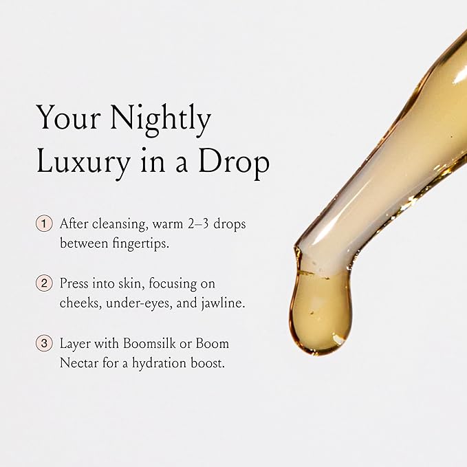 Boom Gold ™ Lightweight & Luxurious Facial Oil with Organic Ingredients for a Softer, Smoother, More Luminous Skin, with Kukui Nut & Frankincense Oil, Boom Beauty by Cindy Joseph (0.5 Oz)