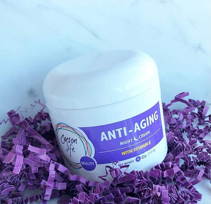 Carson Life Night Time Beauty Cream With Vitamin E - 4 Oz - Marvelously Rejuvenate Skin & Prevent Wrinkles - Keep Your Skin and Face Healthy - Made in the USA