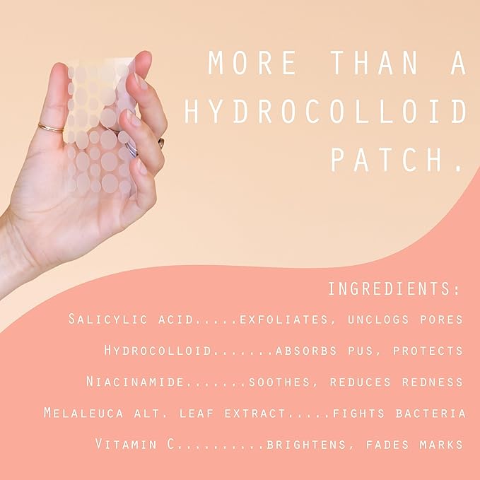 Dot Pimple Zit Patches for Face – Dermatologist Recommended & Ranked 1 for Most Effective Blemish Support – All Natural Hydrocolloid Acne Stickers with Vitamin C & Salicylic Acid (8 & 12 mm, 36 ct)