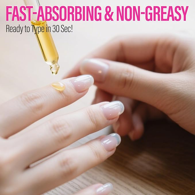 CHUCHU Nail Growth and Strengthening Serum: Natural Plant Repair Serum with Honey Milk Scent - Nail Cuticle Care for Women Men Home Salon Gift