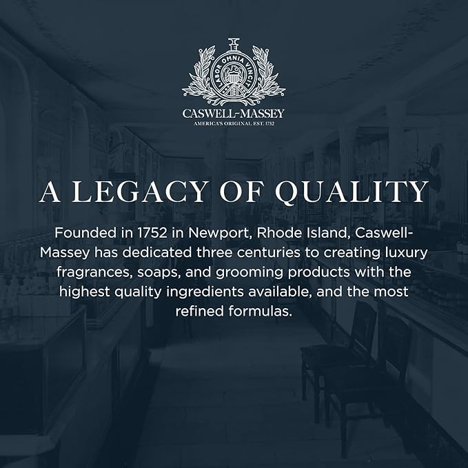 Caswell-Massey Almond Natural Bar Soap for Men & Women, Moisturizing Body Soap Bar for All Skin Types, Made with Essential Oils & Plant-Based Formula for Soft Skin, Made in USA, 5.8 oz