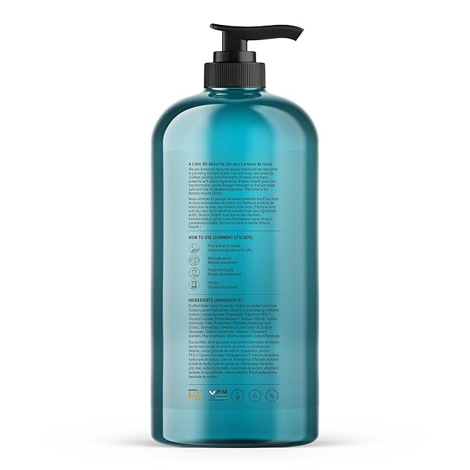 Botanic Hearth Jojoba & Hyaluronic Acid Body Wash | Shower Gel | 16 Fl Oz With Sea Butter & Sweet Almond Oil | Moisturizing Body Wash Shower Gel For Softer, Smoother Skin | For Women & Men