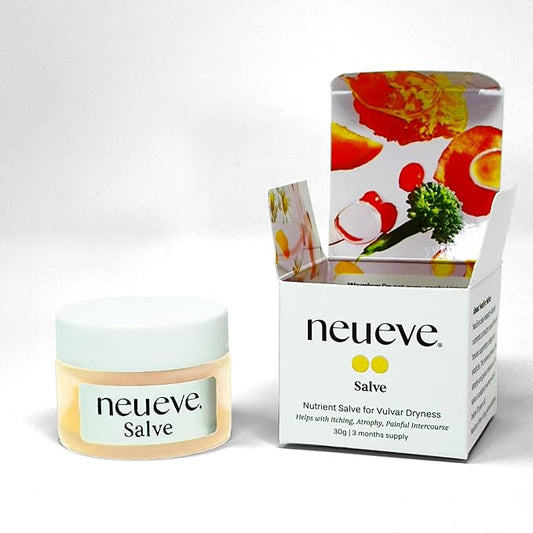 NeuEve Salve Age <70 Topical Cream for Menopause Relief, Vaginal Dryness, Irritation & Itching, All-Natural Ingredients | 0.7 oz | 3-Month Supply