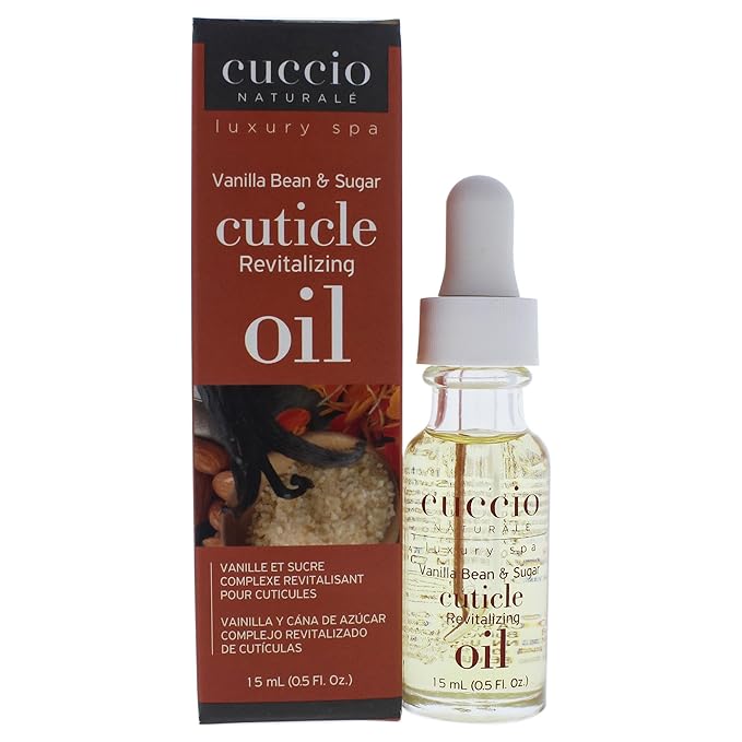 Cuccio Naturale Revitalizing Cuticle Oil - Hydrating Oil For Repaired Cuticles Overnight - Remedy For Damaged Skin And Thin Nails - Paraben And Cruelty-Free Formula - Vanilla Bean And Sugar - 0.5 Oz
