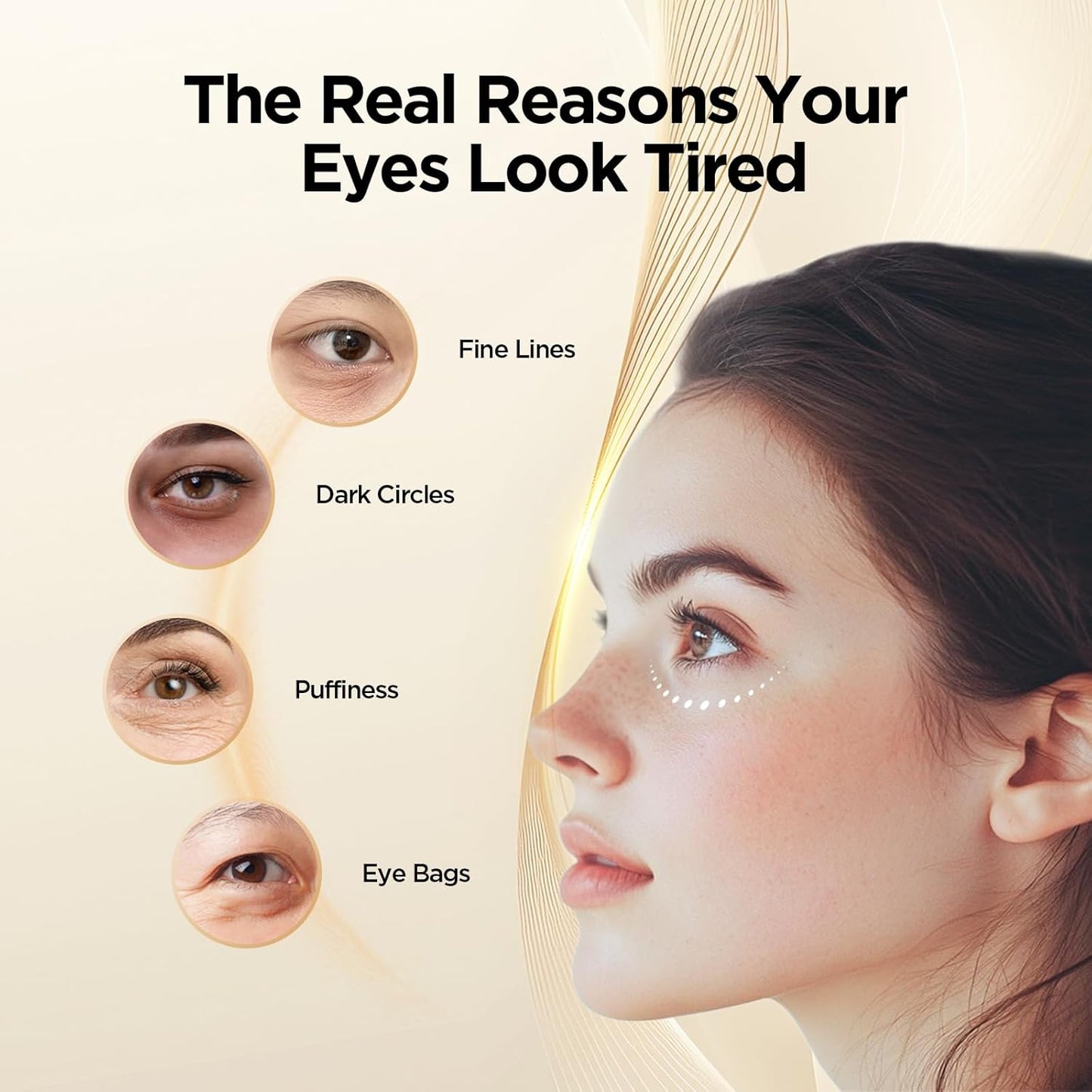 Advanced Anti-Aging Eye Serum, Revitalizing Treatment for Dark Circles, Fine Lines, Wrinkles-zm01