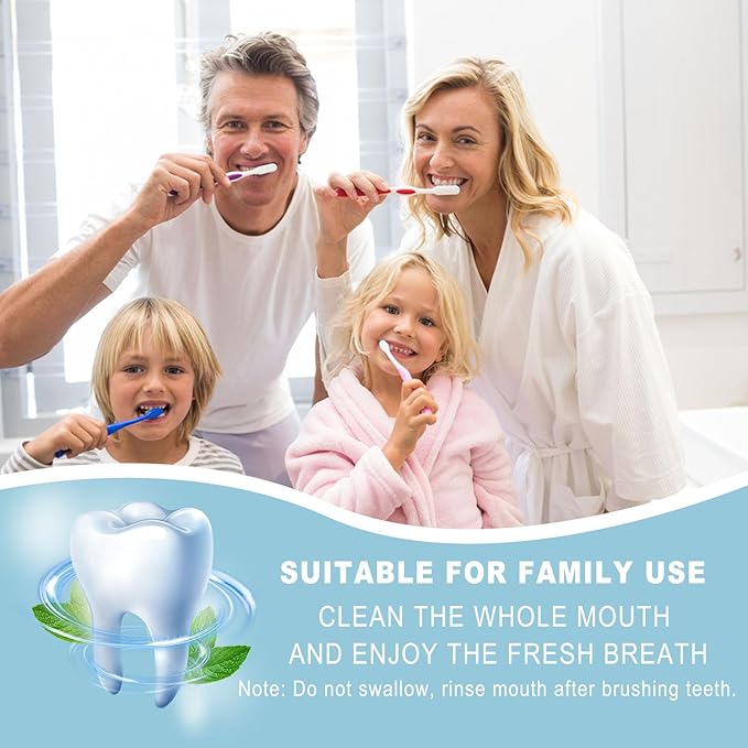 50 Tubes Bulk Travel Size Toothpaste,Extra Small 0.35oz Small Toothpastes Travel Size Bulk 0.8x3.5 inches Peppermint Mini Disposable Toothpaste for Hotel,Guests,Homeless,Charity