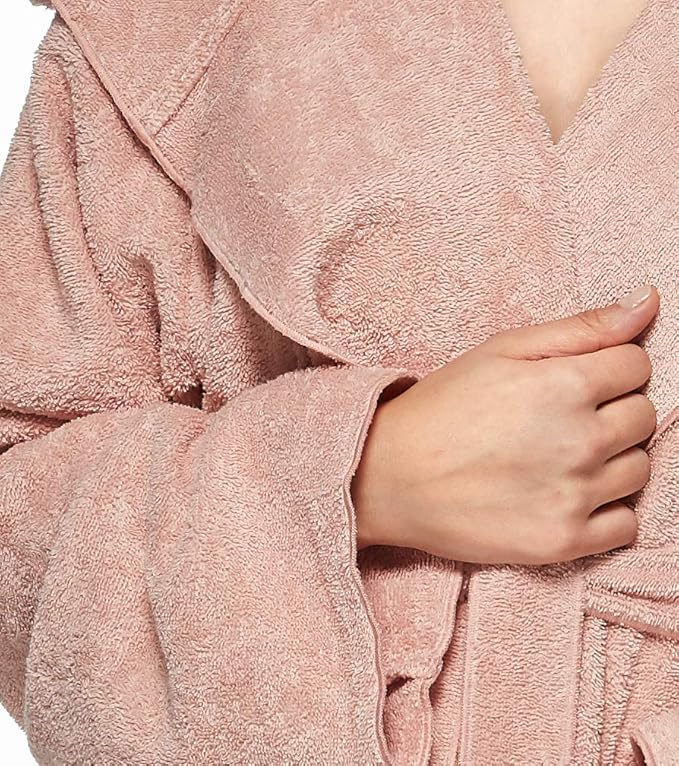 Arus Women's Princess Robe Ankle Long Hooded Lightweight Turkish Cotton Bathrobe