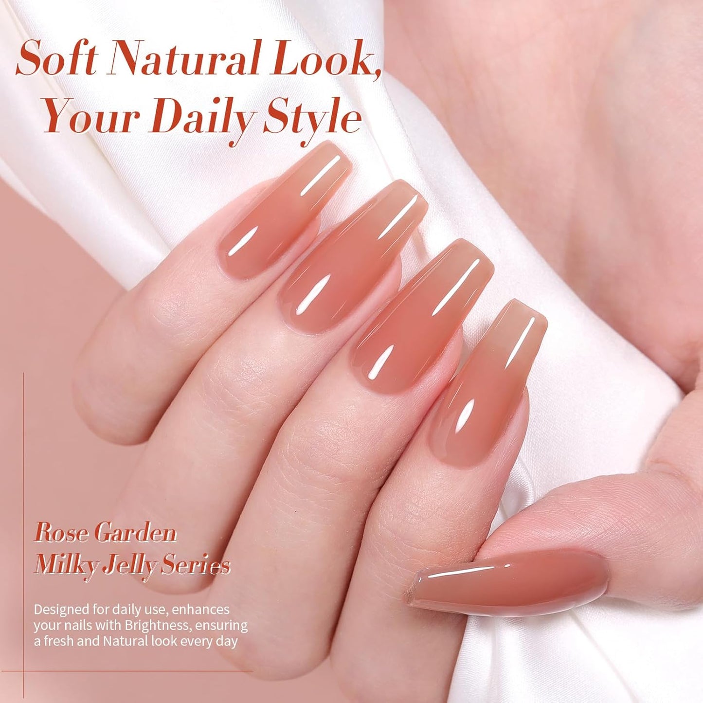 Born Pretty Jelly Burgundy Gel Nail Polish Fall Winter Jelly Blood Wine Red Brown Nude Purple Halloween Translucent Sheer Gel Polish Set Nail Art Varnish Manicure 6PCS