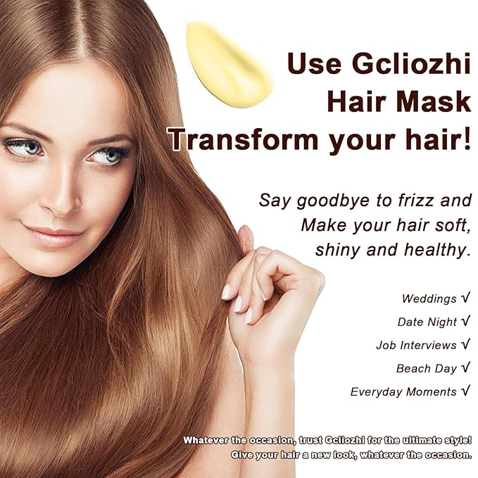 Collagen Hair treatment for Damaged Hair - 500ml Hair Collagen Mask Keratin Hair Mask Protein & Coconut Oil Deep Repair Conditioning Argan Oil Treatment for Curly or Straight Thin Fine Hair (500ml)