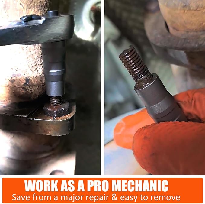 Bolt Extractor Kit, 32Pcs Impact Bolt & Nut Remover Set, Stripped Bolt Extractor Socket Set for Damaged, Frozen, Rusted, Rounded, Broken Bolts Nuts Screws Remove