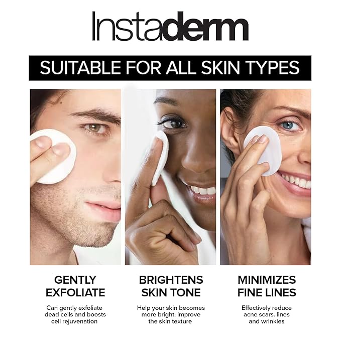 Anti-Aging Resurfacing Pads – Smooth’s Fine Lines, Wrinkles, Dark Spots & Skin Roughness to Enhance the Skins Texture & Tone for Radiant Glow.